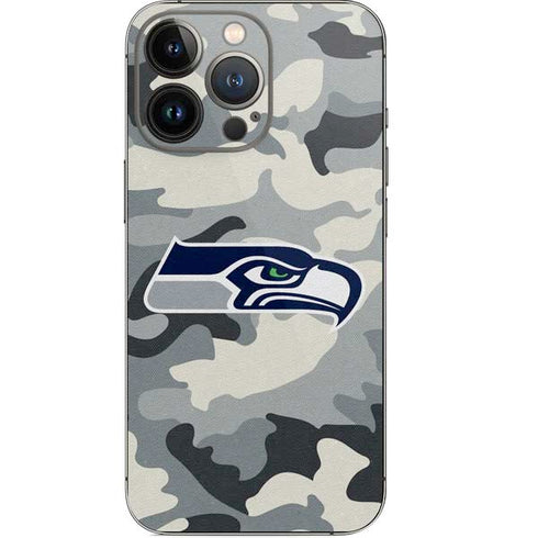 NFL Seattle Seahawks Camo iPhone 14 Pro Skin