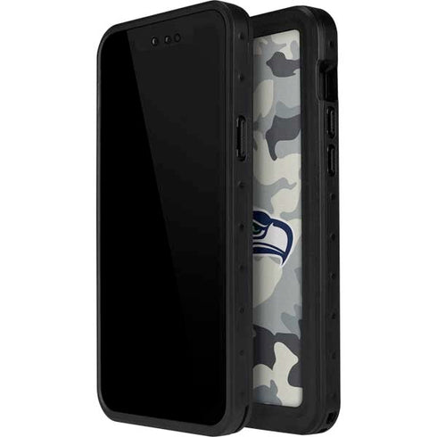 NFL Seattle Seahawks Camo iPhone 14 Pro Waterproof Case