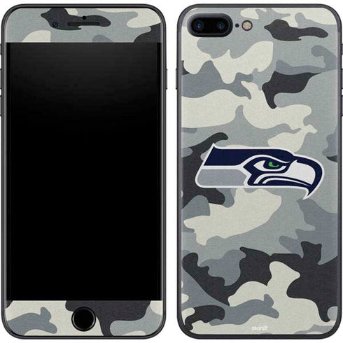 NFL Seattle Seahawks Camo iPhone 8 Plus Skin