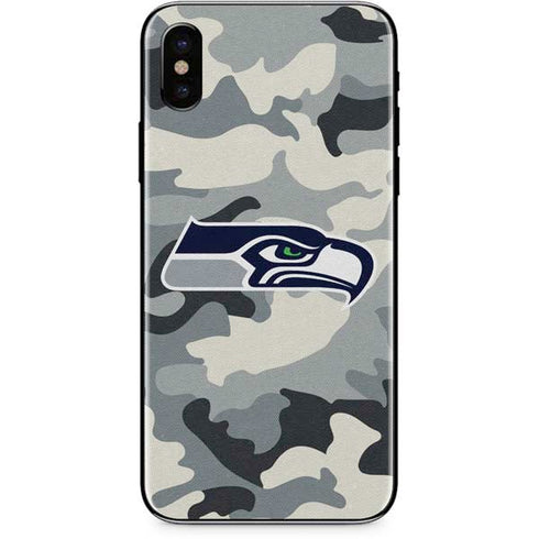 NFL Seattle Seahawks Camo iPhone X Skin