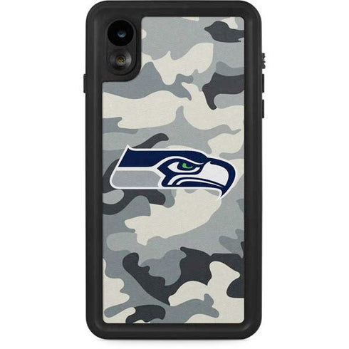 NFL Seattle Seahawks Camo iPhone XR Waterproof Case