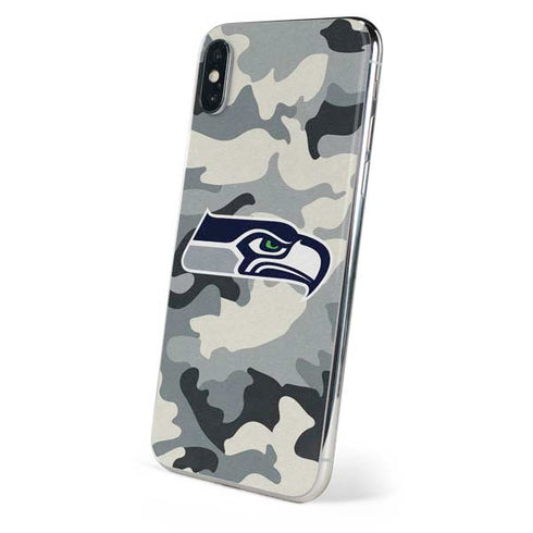 NFL Seattle Seahawks Camo iPhone XS Skin