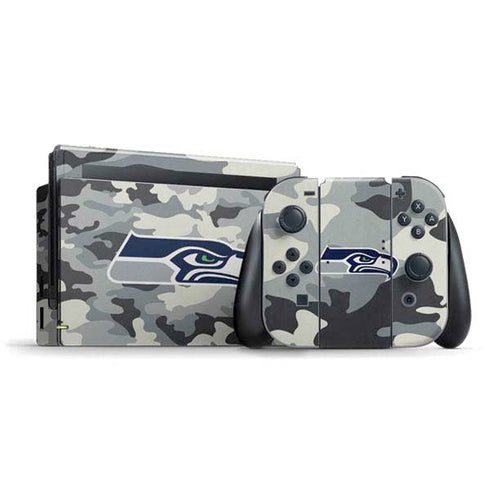 NFL Seattle Seahawks Camo Nintendo Switch Bundle Skin