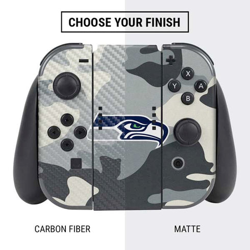 NFL Seattle Seahawks Camo Nintendo Switch Bundle Skin