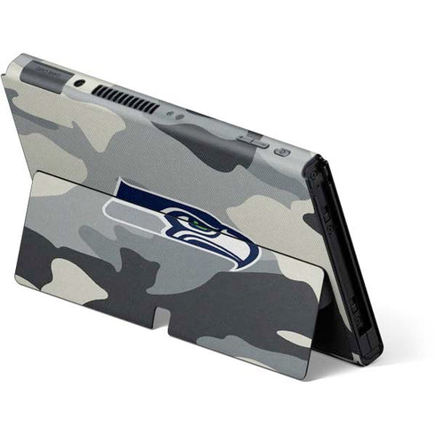 NFL Seattle Seahawks Camo Nintendo Switch OLED (2021) Skin