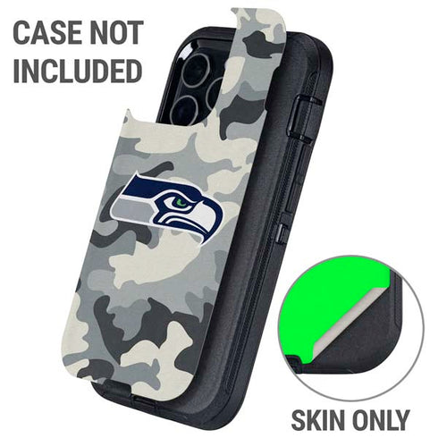 NFL Seattle Seahawks Camo Otterbox Defender iPhone Skin