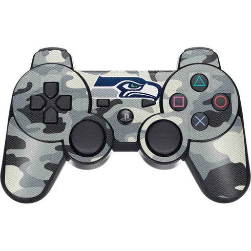 NFL Seattle Seahawks Camo PS3 Dual Shock wireless controller Skin