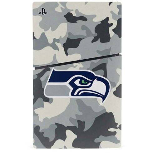 NFL Seattle Seahawks Camo PS5 Slim Digital Edition Console Skin