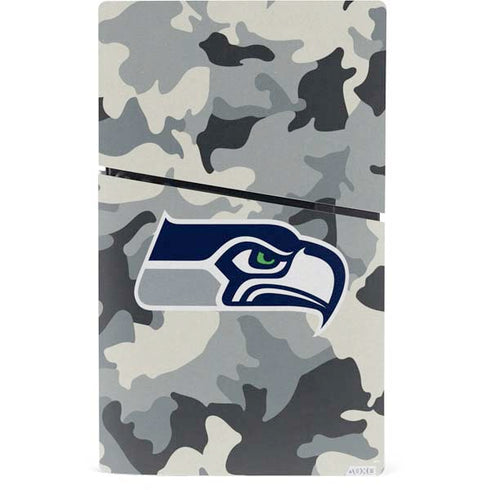 NFL Seattle Seahawks Camo PS5 Slim Digital Edition Console Skin