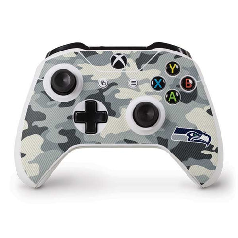 NFL Seattle Seahawks Camo Xbox One S Controller Skin