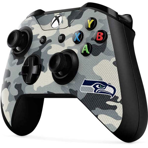 NFL Seattle Seahawks Camo Xbox One X Controller Skin