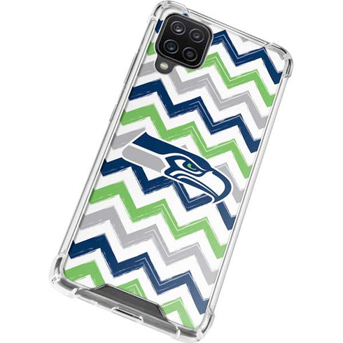 NFL Seattle Seahawks Chevron Galaxy A12 Clear Case