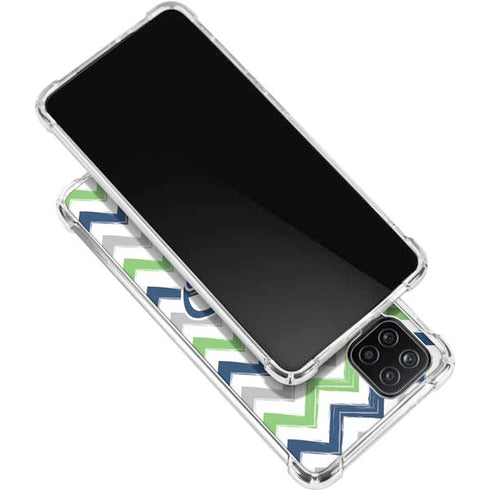 NFL Seattle Seahawks Chevron Galaxy A12 Clear Case