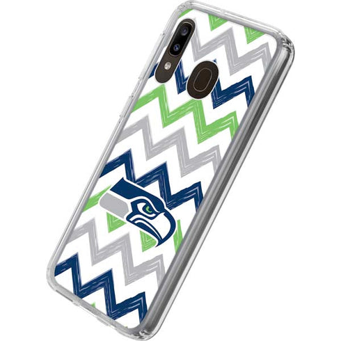NFL Seattle Seahawks Chevron Galaxy A20 Clear Case