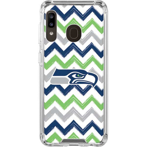 NFL Seattle Seahawks Chevron Galaxy A30 Clear Case
