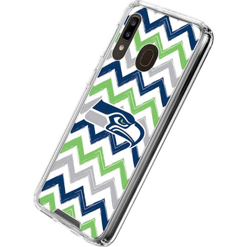NFL Seattle Seahawks Chevron Galaxy A30 Clear Case