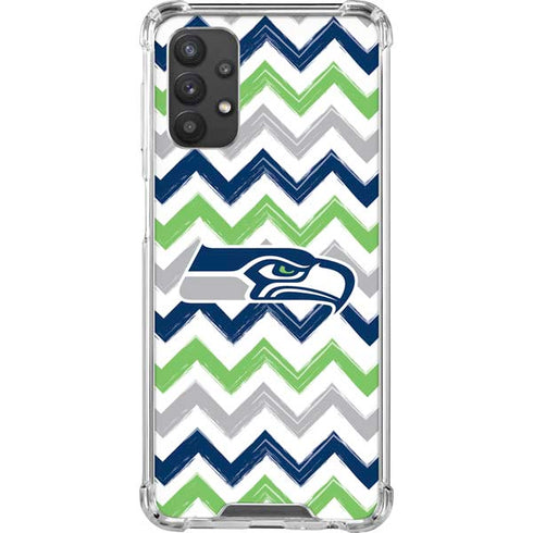 NFL Seattle Seahawks Chevron Galaxy A32 5G Clear Case