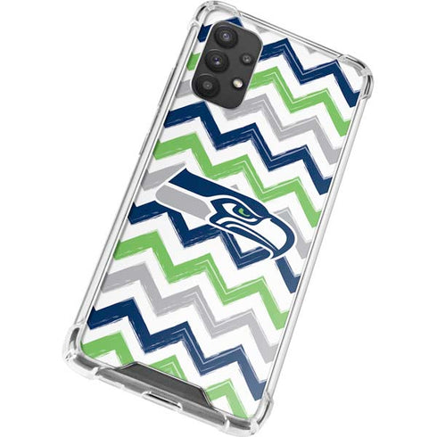 NFL Seattle Seahawks Chevron Galaxy A32 5G Clear Case