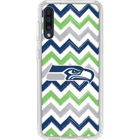 NFL Seattle Seahawks Chevron Galaxy A50 Clear Case