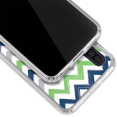 NFL Seattle Seahawks Chevron Galaxy A50 Clear Case