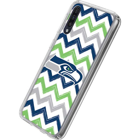 NFL Seattle Seahawks Chevron Galaxy A50 Clear Case