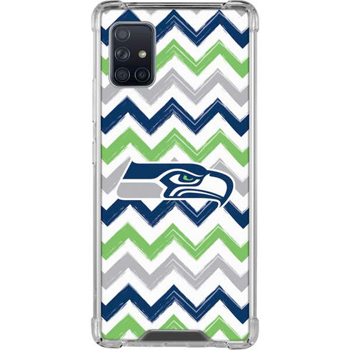 NFL Seattle Seahawks Chevron Galaxy A51 5G Clear Case