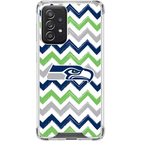 NFL Seattle Seahawks Chevron Galaxy A52 5G Clear Case