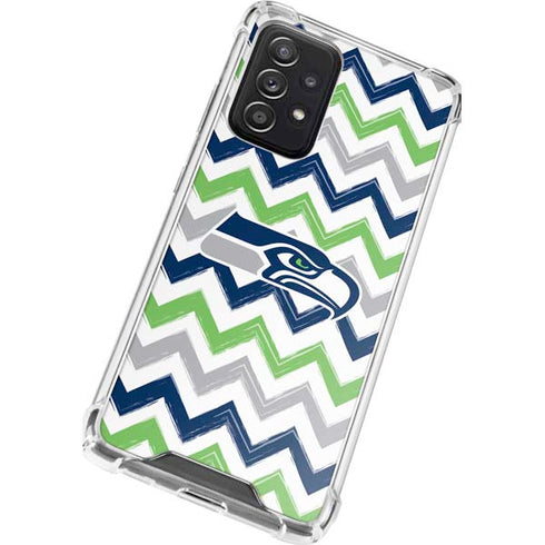 NFL Seattle Seahawks Chevron Galaxy A52 5G Clear Case