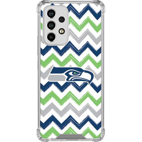 NFL Seattle Seahawks Chevron Galaxy A53 5G Clear Case