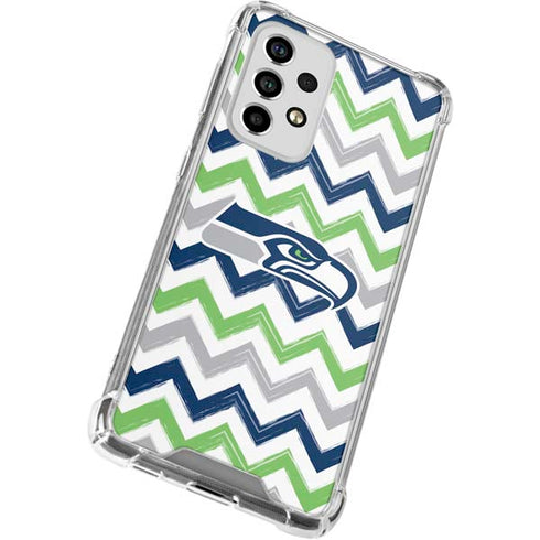 NFL Seattle Seahawks Chevron Galaxy A53 5G Clear Case