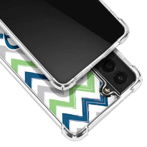 NFL Seattle Seahawks Chevron Galaxy S21 Plus 5G Clear Case