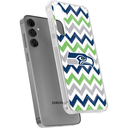 NFL Seattle Seahawks Chevron Galaxy S24 Plus Clear Case