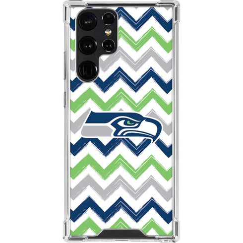 NFL Seattle Seahawks Chevron Galaxy S24 Ultra Clear Case