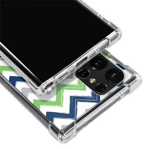 NFL Seattle Seahawks Chevron Galaxy S24 Ultra Clear Case