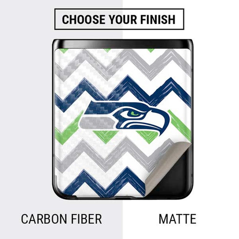NFL Seattle Seahawks Chevron Galaxy Z Flip Skin
