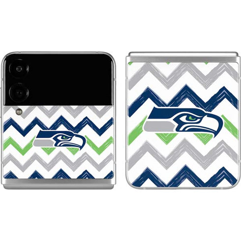NFL Seattle Seahawks Chevron Galaxy Z Flip4 5G Skin