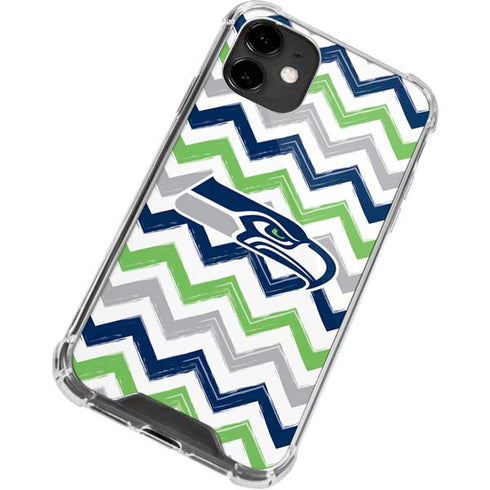 NFL Seattle Seahawks Chevron iPhone 12 Clear Case