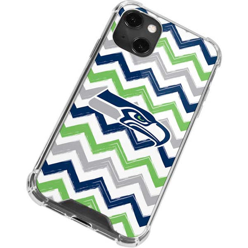 NFL Seattle Seahawks Chevron iPhone 13 Mini Clear Case