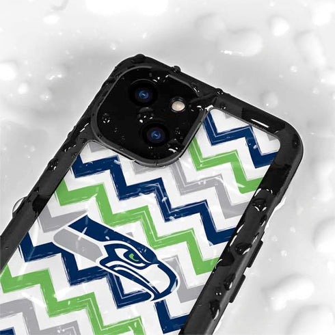 NFL Seattle Seahawks Chevron iPhone 13 Mini Waterproof Case