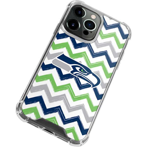 NFL Seattle Seahawks Chevron iPhone 13 Pro Clear Case