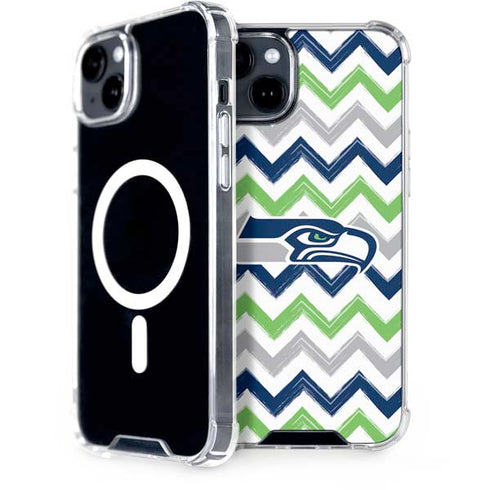 NFL Seattle Seahawks Chevron iPhone 15 Plus MagSafe Case