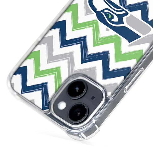 NFL Seattle Seahawks Chevron iPhone 15 Plus MagSafe Case