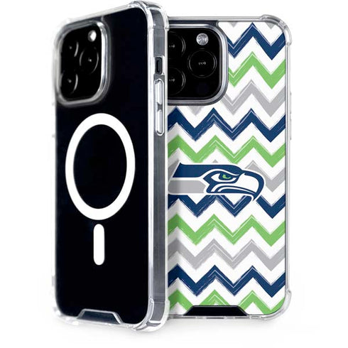 NFL Seattle Seahawks Chevron iPhone 15 Pro Max MagSafe Case