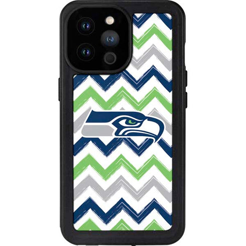 NFL Seattle Seahawks Chevron iPhone 14 Pro Max Waterproof Case