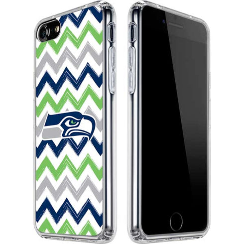 NFL Seattle Seahawks Chevron iPhone SE (2nd & 3rd Gen) Clear Case