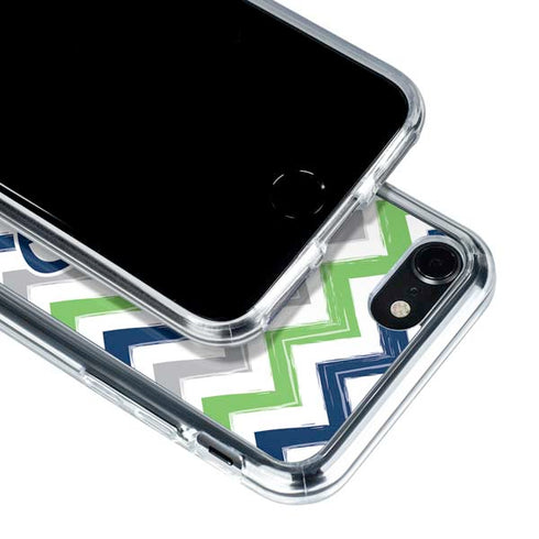 NFL Seattle Seahawks Chevron iPhone SE (2nd & 3rd Gen) Clear Case