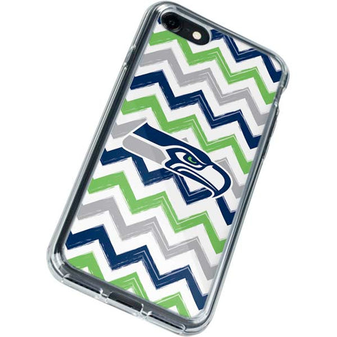 NFL Seattle Seahawks Chevron iPhone SE (2nd & 3rd Gen) Clear Case