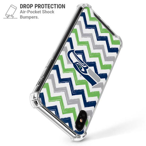 NFL Seattle Seahawks Chevron iPhone X/XS Clear Case