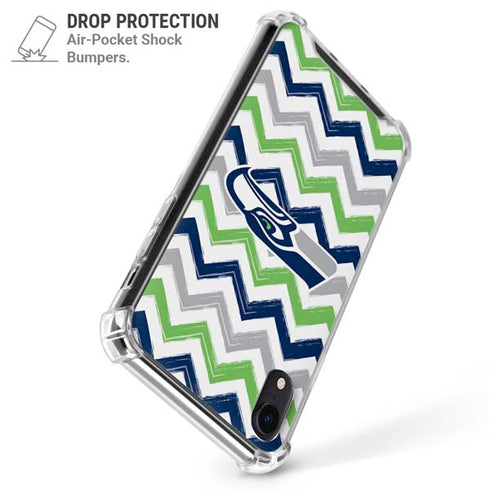 NFL Seattle Seahawks Chevron iPhone XR Clear Case