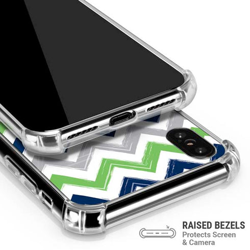 NFL Seattle Seahawks Chevron iPhone XS Max Clear Case